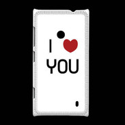 Coque Nokia Lumia 520 I love you