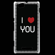Coque Sony Xperia M I love you noir