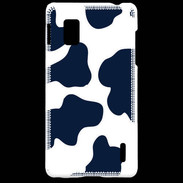 Coque LG Optimus G vache bleue 