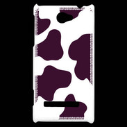 Coque HTC Windows Phone 8S vache prune