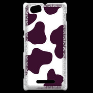 Coque Sony Xperia M vache prune