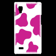 Coque LG Optimus L9 vache rose