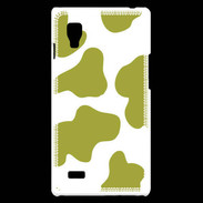 Coque LG Optimus L9 vache verte