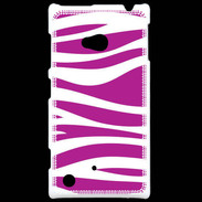 Coque Nokia Lumia 720 zèbre rose & blanc