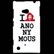 Coque Nokia Lumia 720 I love anonymous