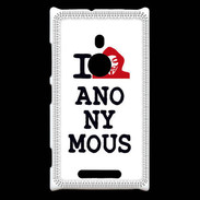 Coque Nokia Lumia 925 I love anonymous