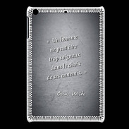 Coque iPadMini Choix ennemis Noir Citation Oscar Wilde