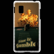 Coque LG Optimus G Poker flamme