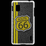 Coque LG Optimus G route 66 goudron