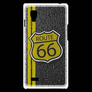 Coque LG Optimus L9 route 66 goudron
