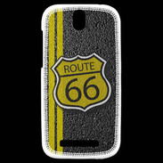 Coque HTC One SV route 66 goudron