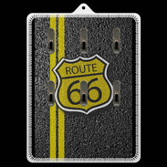 Porte clés personnalisé route 66 goudron