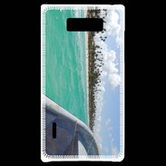 Coque LG Optimus L7 Bord de plage en bateau