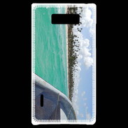 Coque LG Optimus L7 Bord de plage en bateau