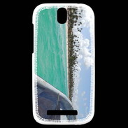 Coque HTC One SV Bord de plage en bateau