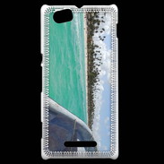 Coque Sony Xperia M Bord de plage en bateau
