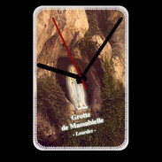 Grande pendule murale Coque Grotte de Lourdes