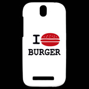 Coque HTC One SV I love Burger