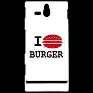 Coque Sony Xperia U I love Burger
