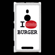 Coque Nokia Lumia 925 I love Burger