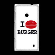 Coque Nokia Lumia 520 I love Burger