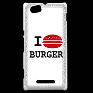 Coque Sony Xperia M I love Burger