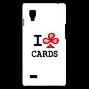 Coque LG Optimus L9 I love Cards Club