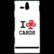 Coque Sony Xperia U I love Cards Club