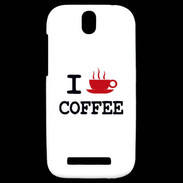 Coque HTC One SV I love Coffee
