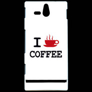 Coque Sony Xperia U I love Coffee