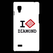 Coque LG Optimus L9 I love Diamond