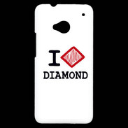 Coque HTC One I love Diamond