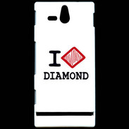 Coque Sony Xperia U I love Diamond
