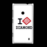 Coque Nokia Lumia 520 I love Diamond