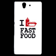 Coque Sony Xperia Z I love Fast Food
