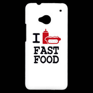 Coque HTC One I love Fast Food