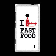 Coque Nokia Lumia 520 I love Fast Food
