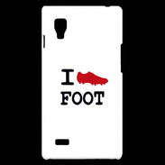 Coque LG Optimus L9 I love Foot 2