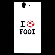 Coque Sony Xperia Z I love Foot