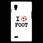 Coque LG Optimus L9 I love Foot