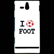 Coque Sony Xperia U I love Foot