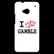 Coque HTC One I love Gamble