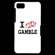 Coque Blackberry Z10 I love Gamble