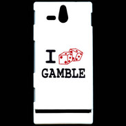 Coque Sony Xperia U I love Gamble