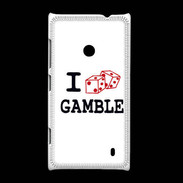 Coque Nokia Lumia 520 I love Gamble