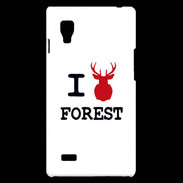 Coque LG Optimus L9 I love Forest