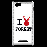 Coque Sony Xperia M I love Forest