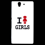 Coque Sony Xperia Z I love Girl