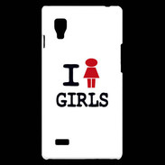 Coque LG Optimus L9 I love Girl