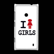 Coque Nokia Lumia 520 I love Girl